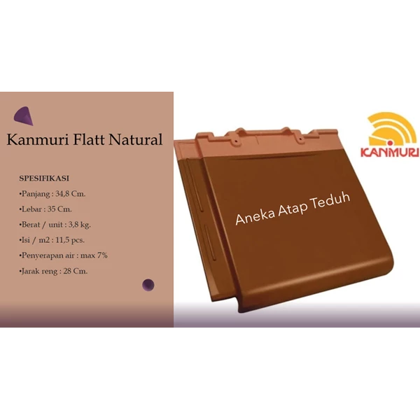 Kanmuri Ceramic Tiles Full Flat Natural KW 1